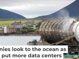 Underwater data centers will accumulate sea life, like this Microsoft data center testing module, which in two years underwater attracted algae, barnacles and sea anemones. Microsoft